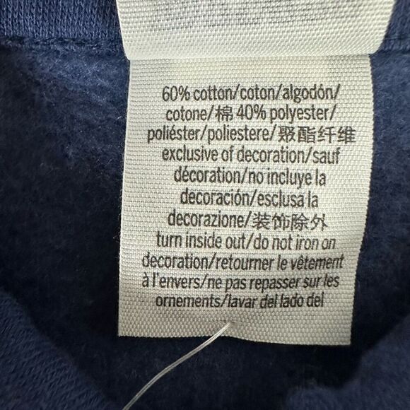 PINK Everyday Fleece Navy Polo Sweatshirt size Medium NEW - Picture 10 of 13